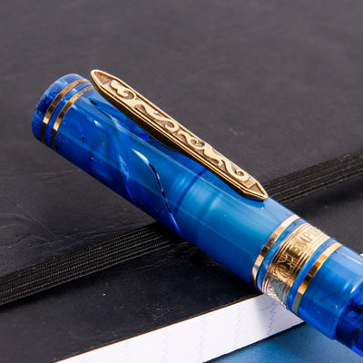 Visconti-Empire-Blue-&-Gold-Vermeil-Ballpoint-Pen-Clip