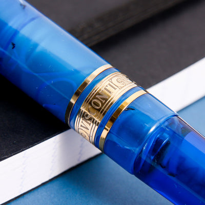 Visconti-Empire-Blue-&-Gold-Vermeil-Ballpoint-Pen-Engravings