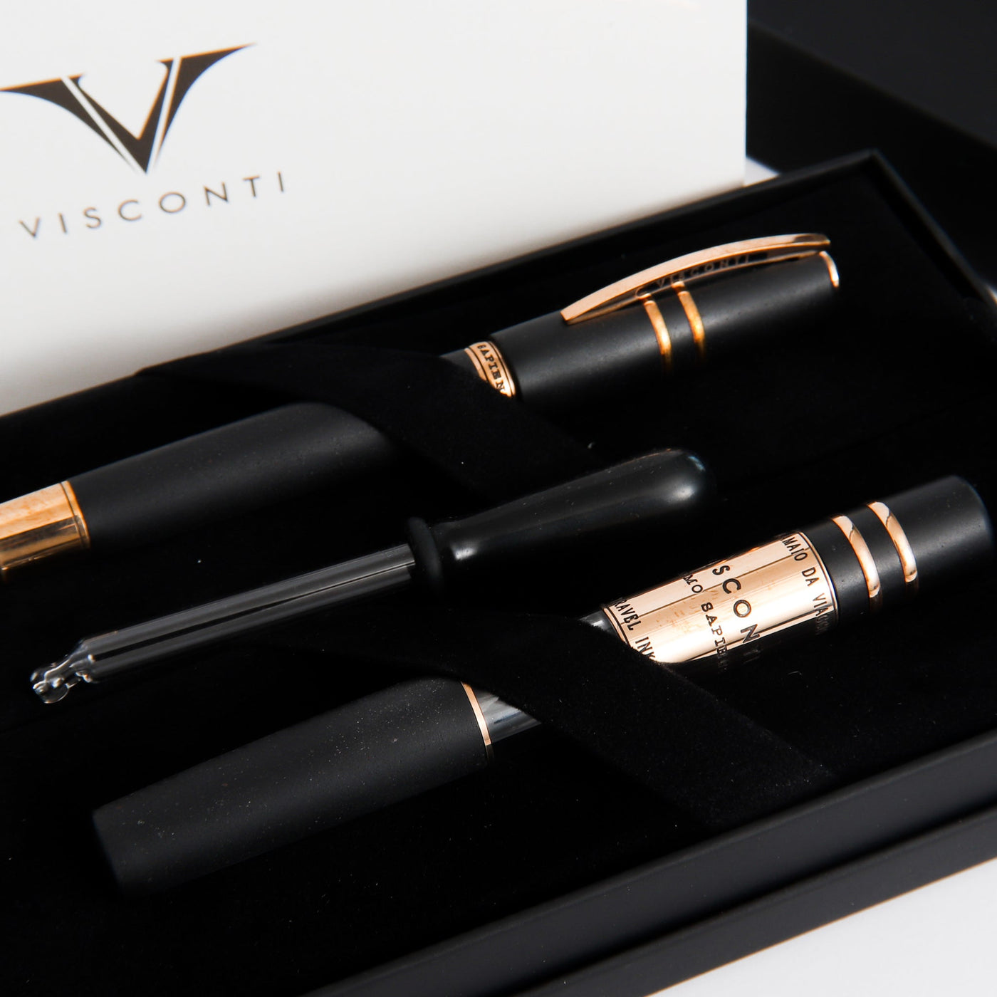 Visconti Homo Sapiens Bronze Age Travel Edition Fountain Pen With Eyedropper And Travel Ink Pot