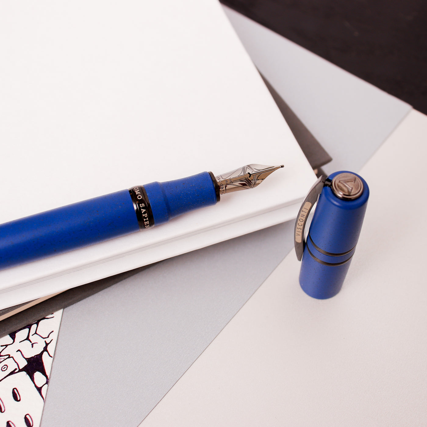 Visconti Homo Sapiens Lava Blue Ultramarine Fountain Pen