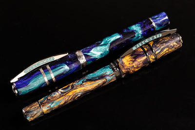 Visconti Homo Sapiens Earth Origins Fountain Pens Blue Purple Brown Red