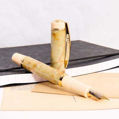 Visconti-Millionaire-Honey-Fountain-Pen-Uncapped