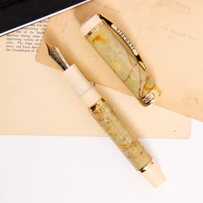 Visconti-Millionaire-Honey-Fountain-Pen-With-Gold-Trim