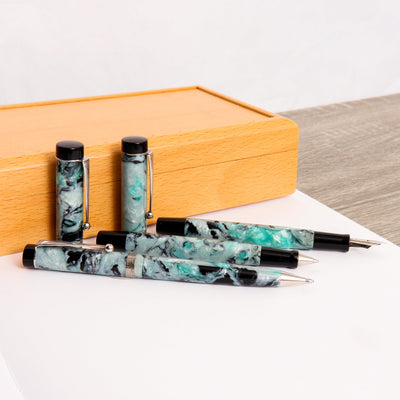 Visconti Ponte Vecchio Granite Fountain Pen Set Uncapped