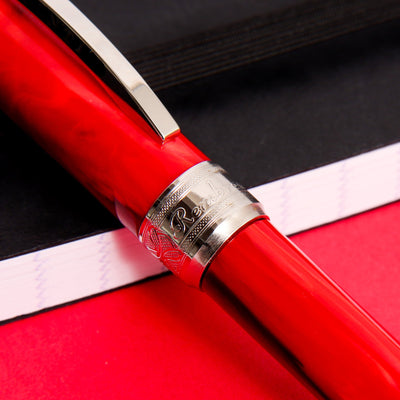 Visconti-Rembrandt-Red-Ballpoint-Pen-Center-Band