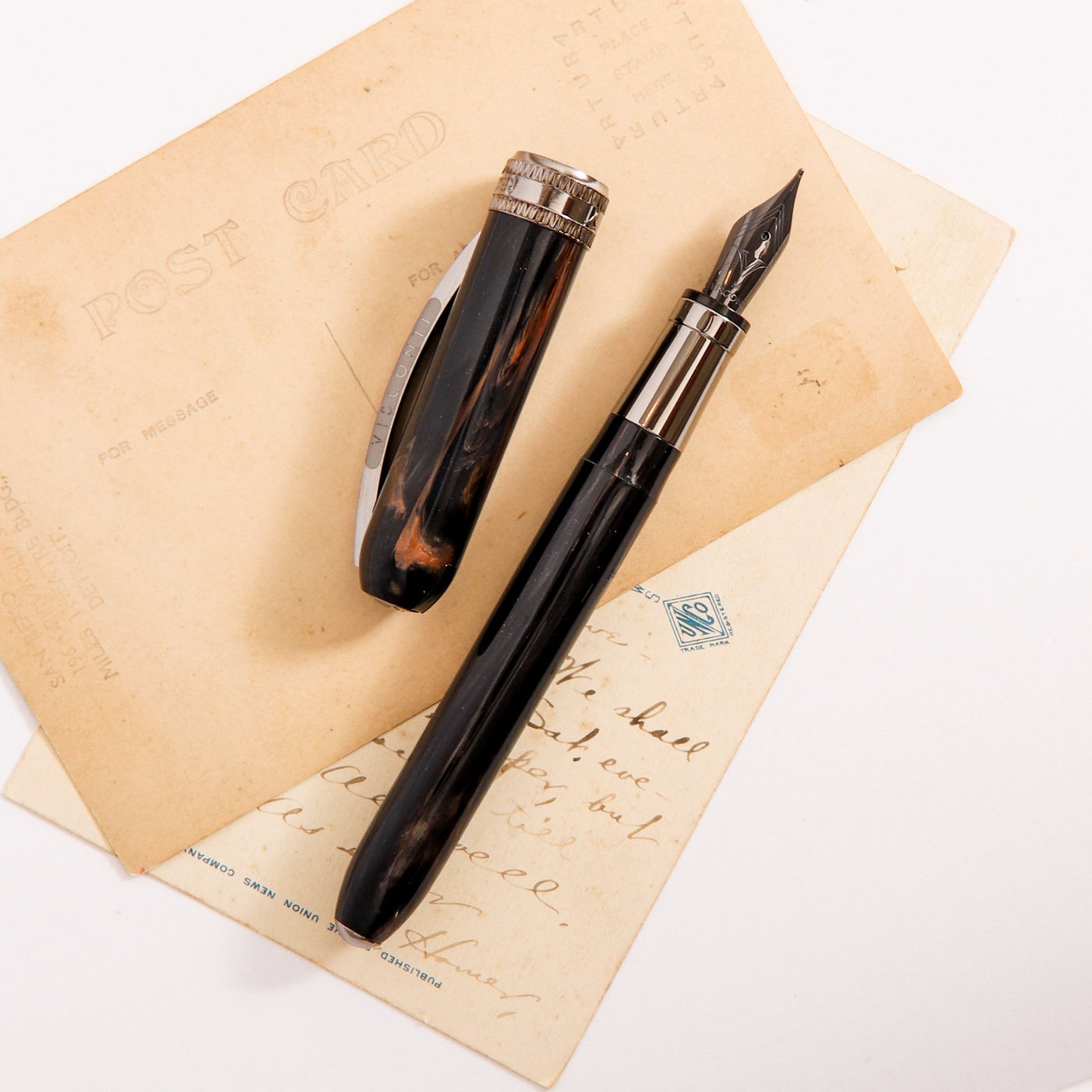 Visconti Rembrandt S Black Fountain Pen Black With Browns