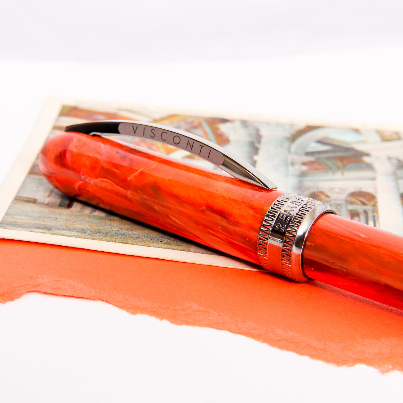 Visconti Rembrandt S Orange Fountain Pen Cap