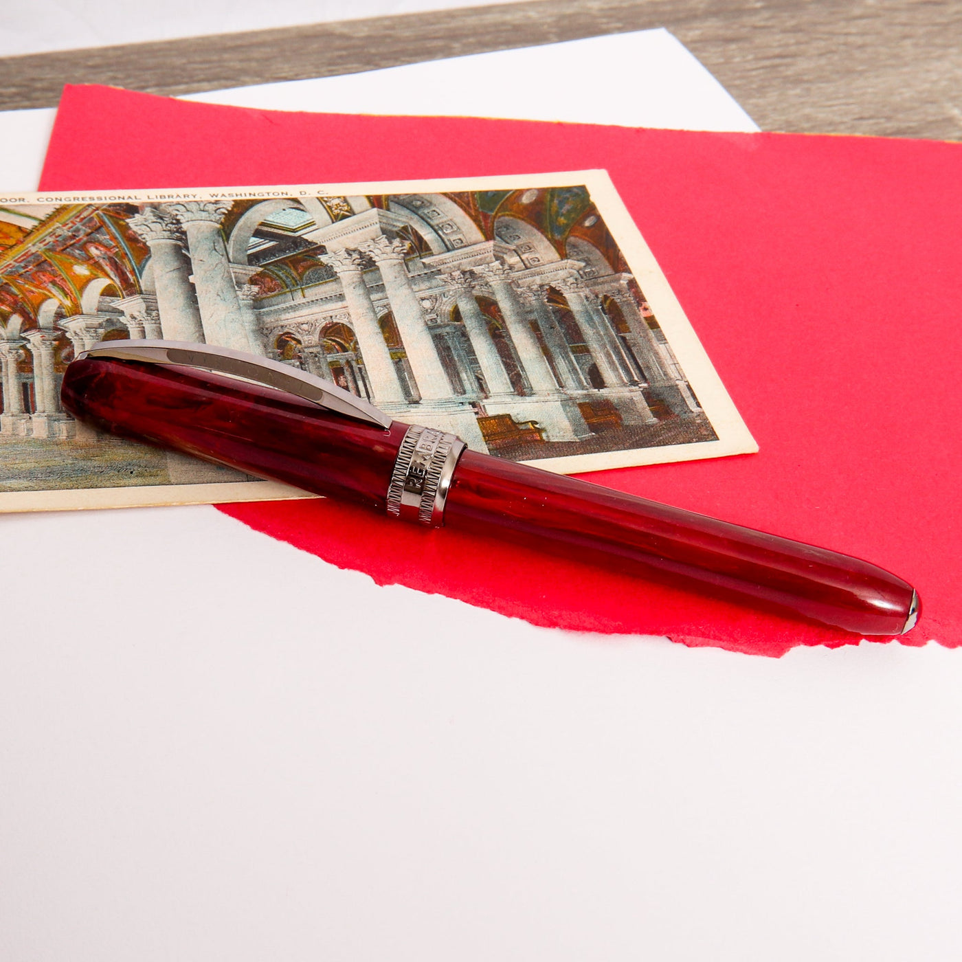 Visconti Rembrandt S Red Fountain Pen Capped