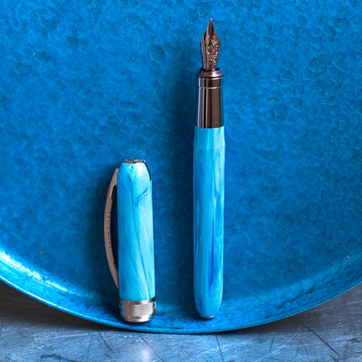 Visconti Rembrandt Valor Series - Windrider Turquoise Body with Rose Gold Trim