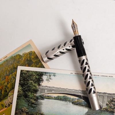 Visconti Silver Skeleton Fountain Pen