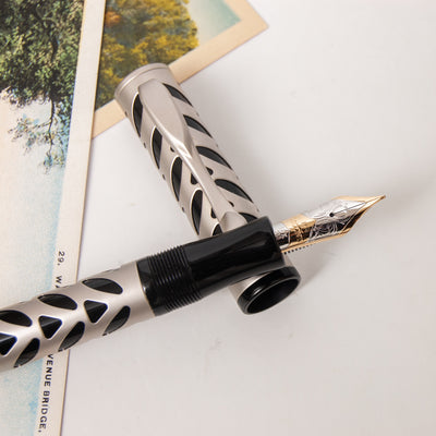 Visconti Silver Skeleton Fountain Pen