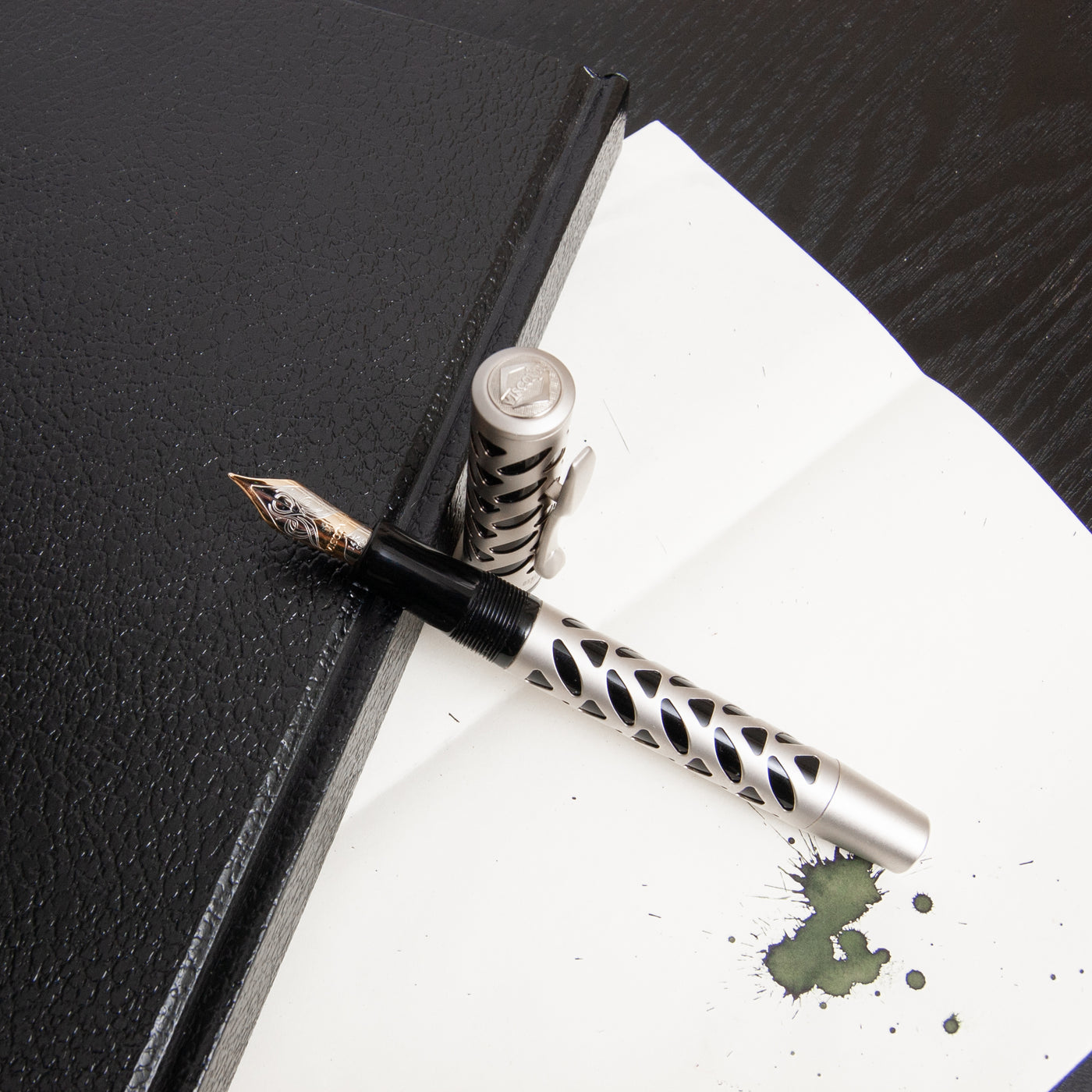 Visconti Silver Skeleton Fountain Pen