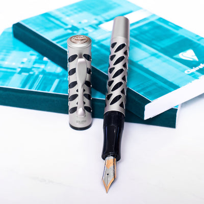 Visconti Silver Skeleton Fountain Pen