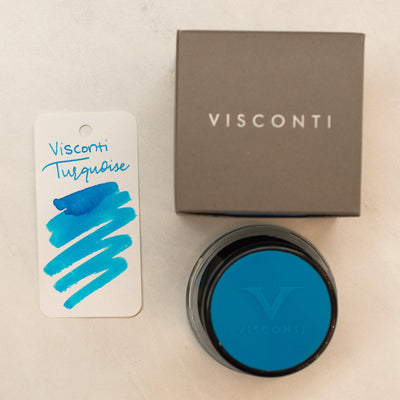 Visconti-Turquoise-Ink-Bottle-50ml-Blue