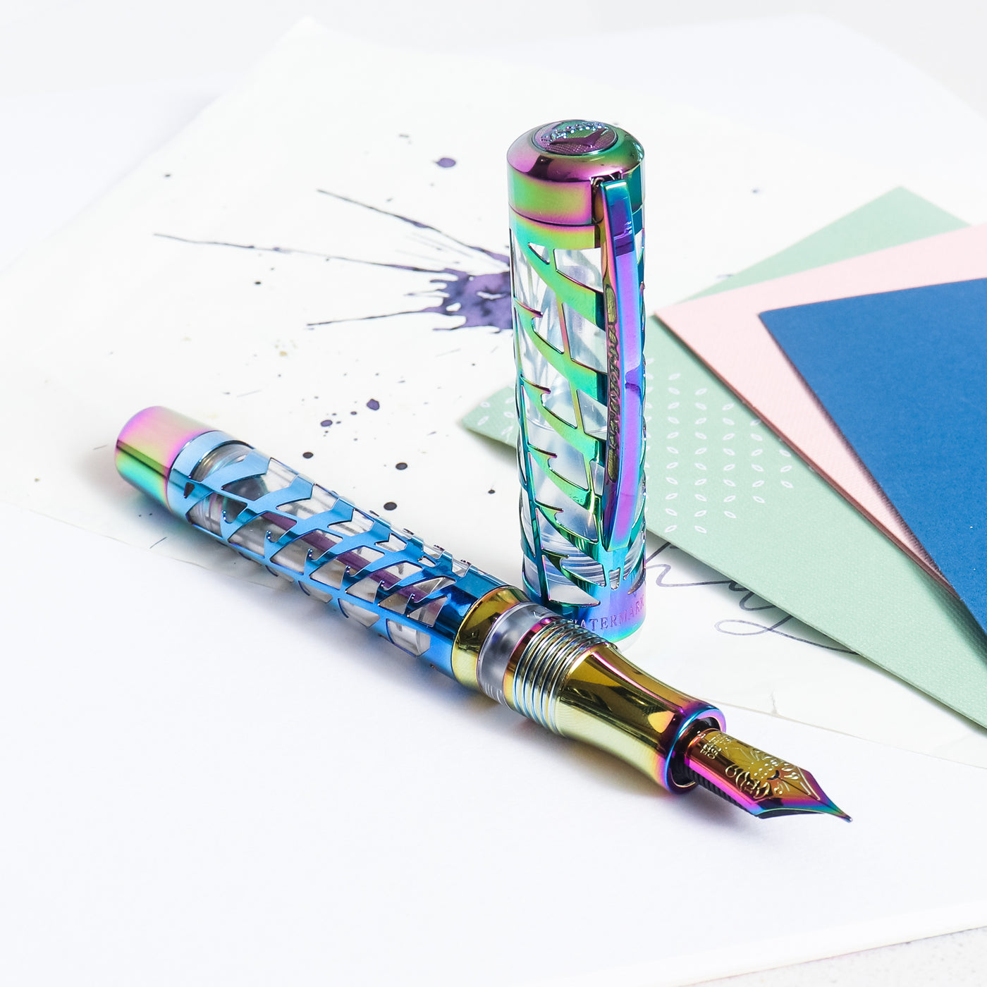 Visconti Watermark Rainbow Fountain Pen