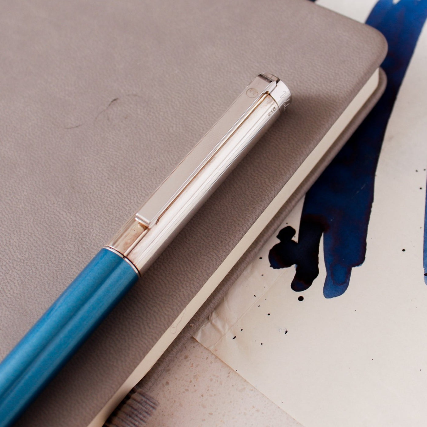 Waldmann Cosmo Ice Blue Fountain Pen