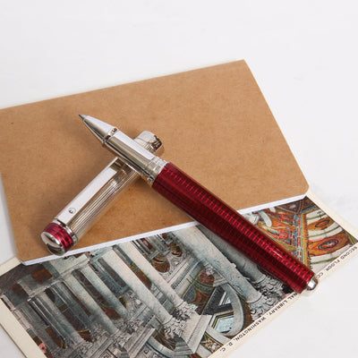 Waldmann Grandeur Burgundy Pinstripe Rollerball Pen