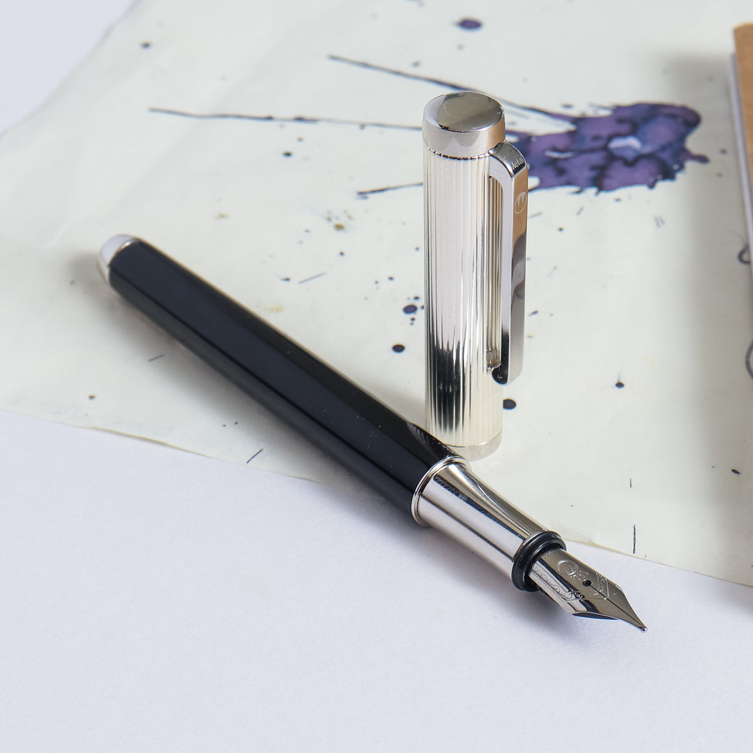 Waldmann Liberty Black Silver Fountain Pen – Truphae