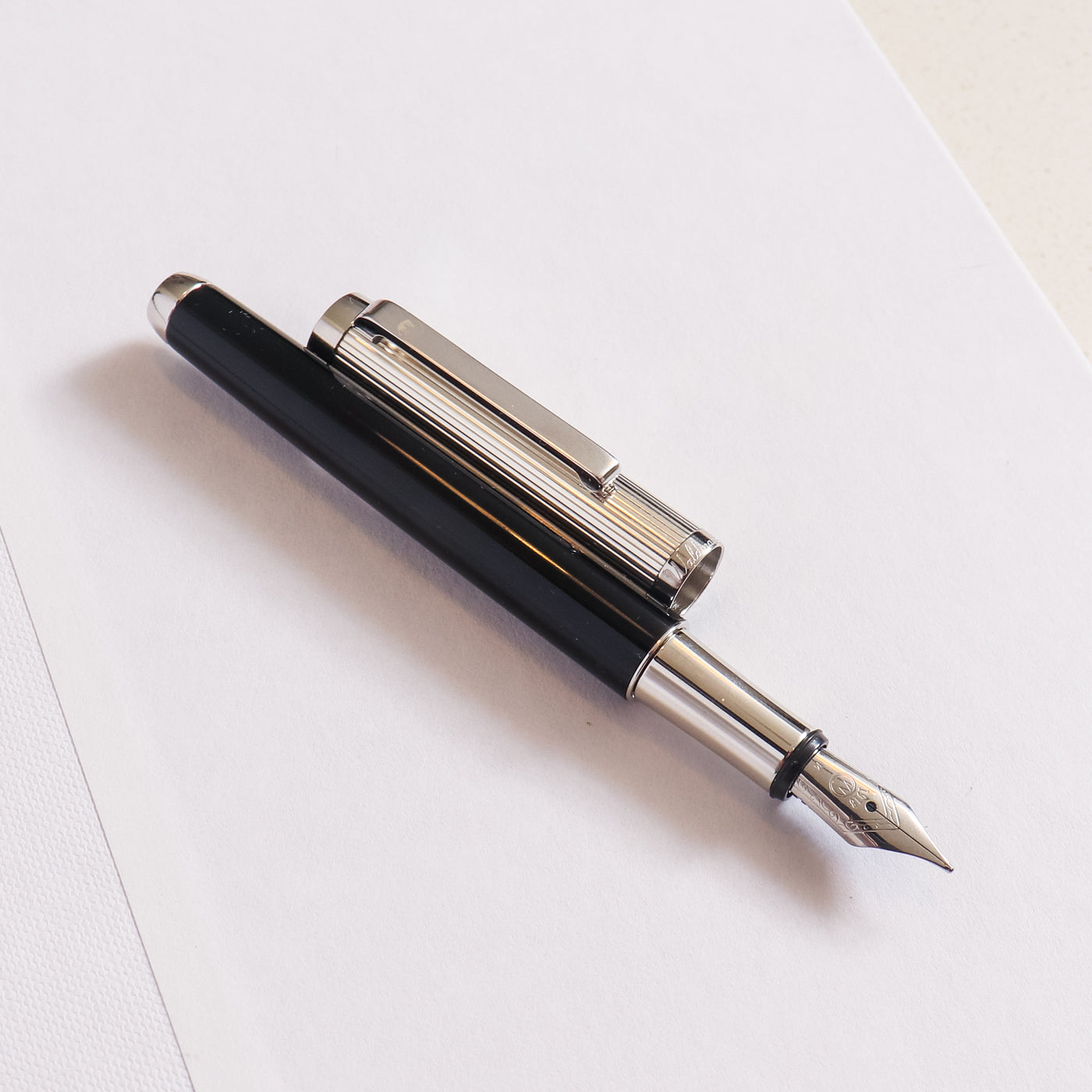 Waldmann Liberty Black & Silver Fountain Pen