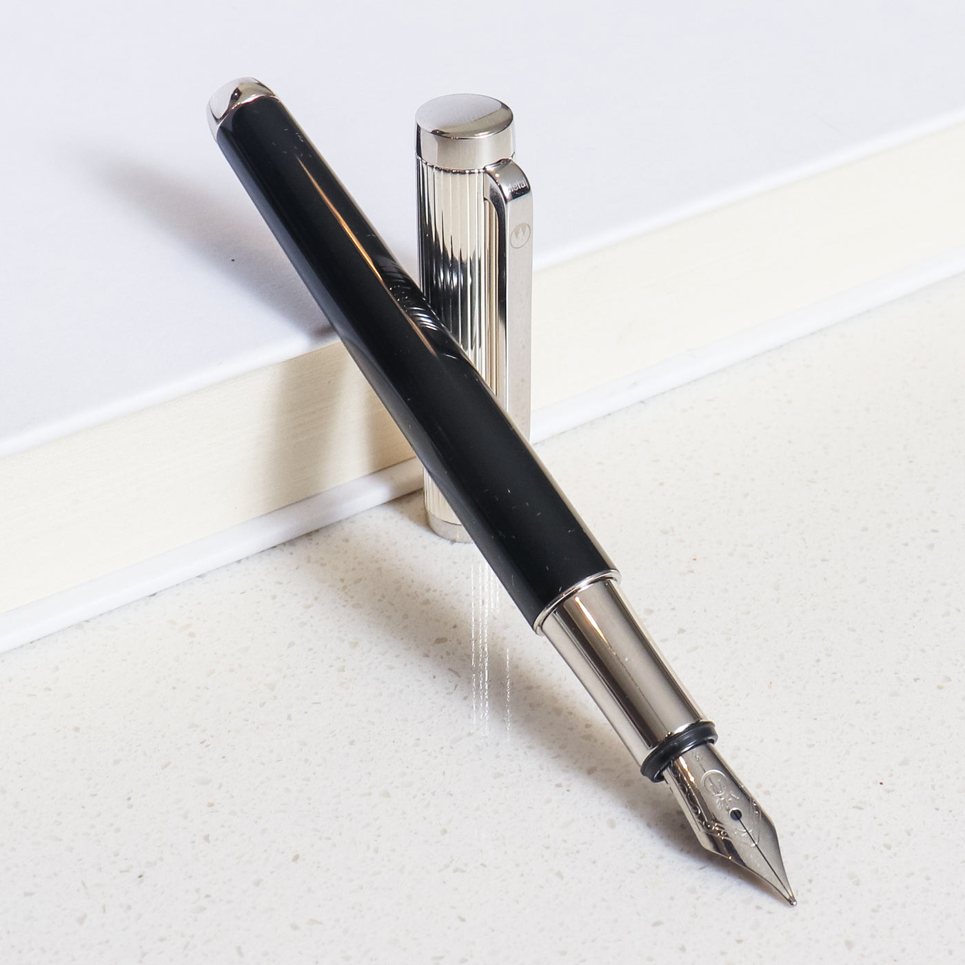 Waldmann Liberty Black & Silver Fountain Pen