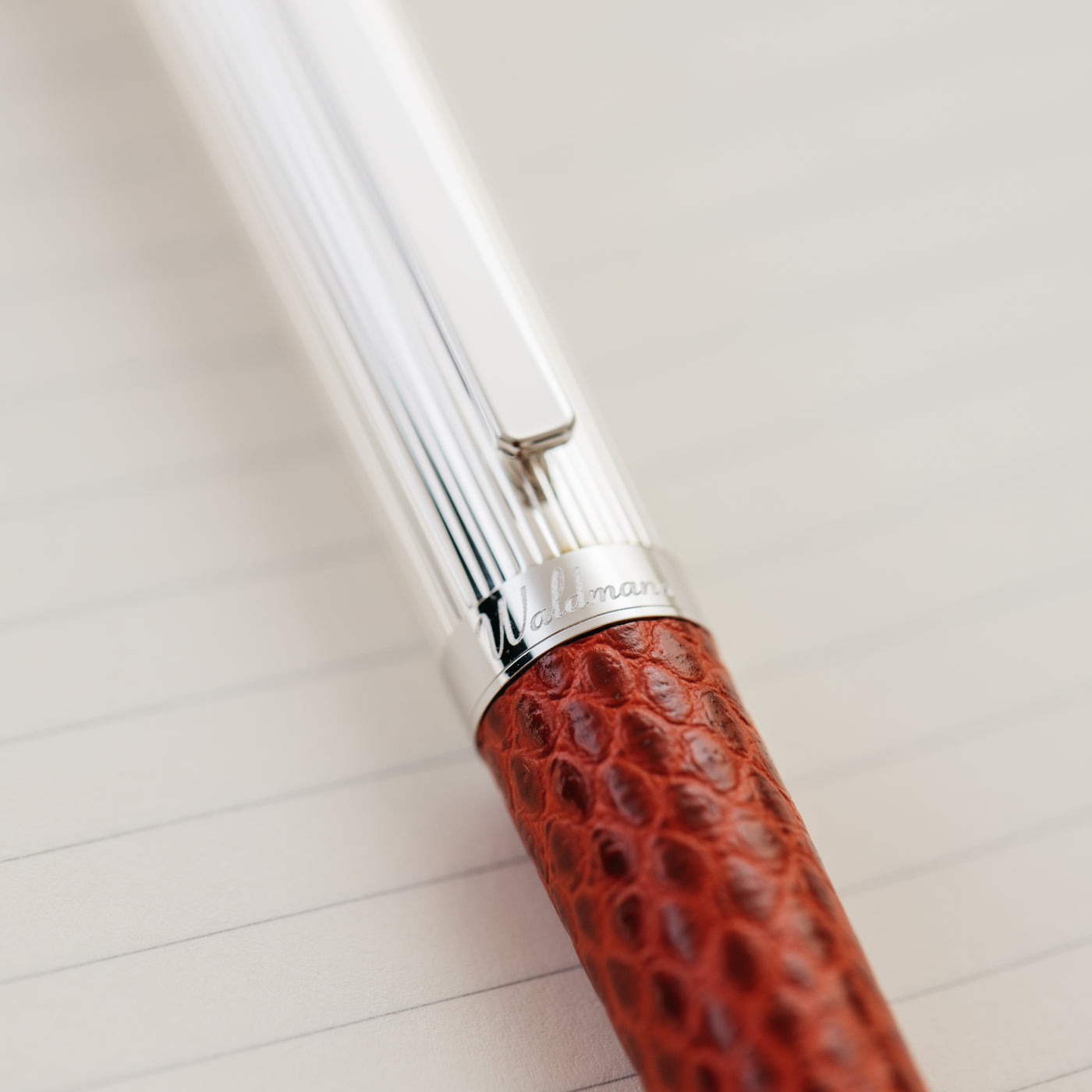 Waldmann Solon Red Leather Fountain Pen