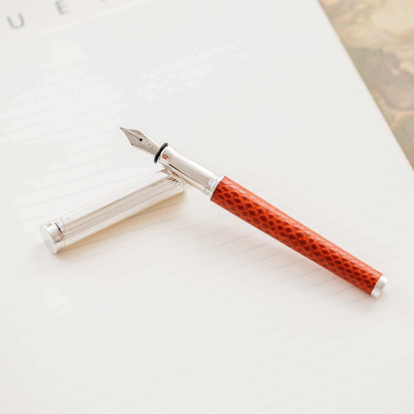 Waldmann Solon Red Leather Fountain Pen