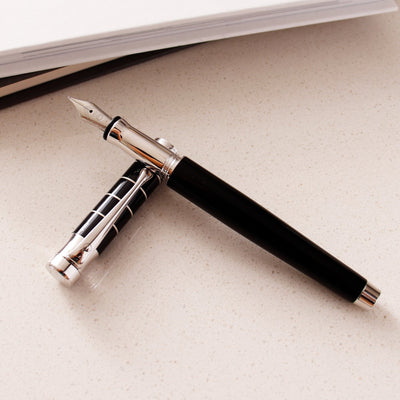 Waldmann Tango Black Ring Fountain Pen