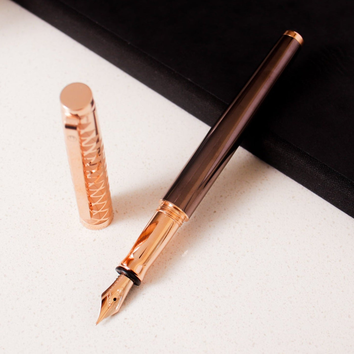 Waldmann Tuscany Vela Rose Gold Fountain Pen