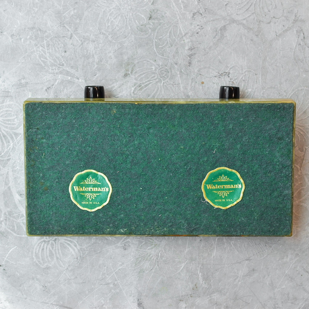 Waterman 1930s Green Marble Desk Set