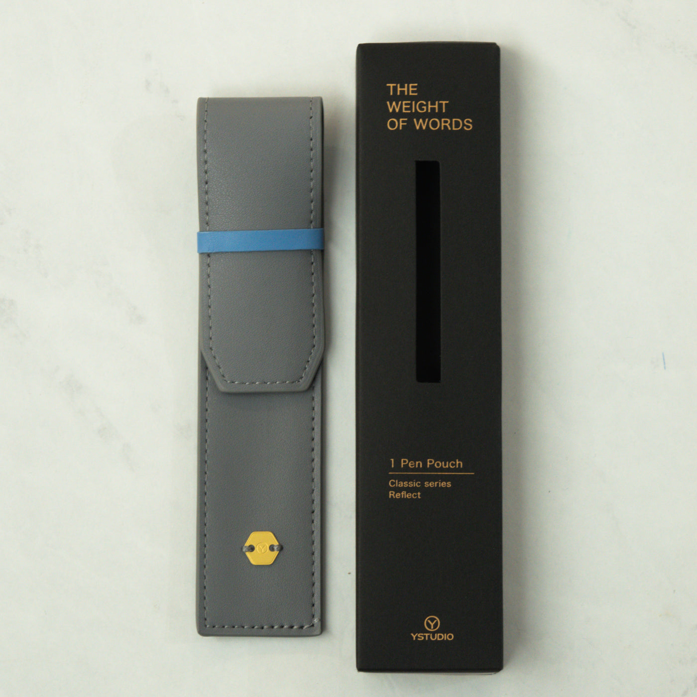 Ystudio Classic Reflect Grey Pen Pouch
