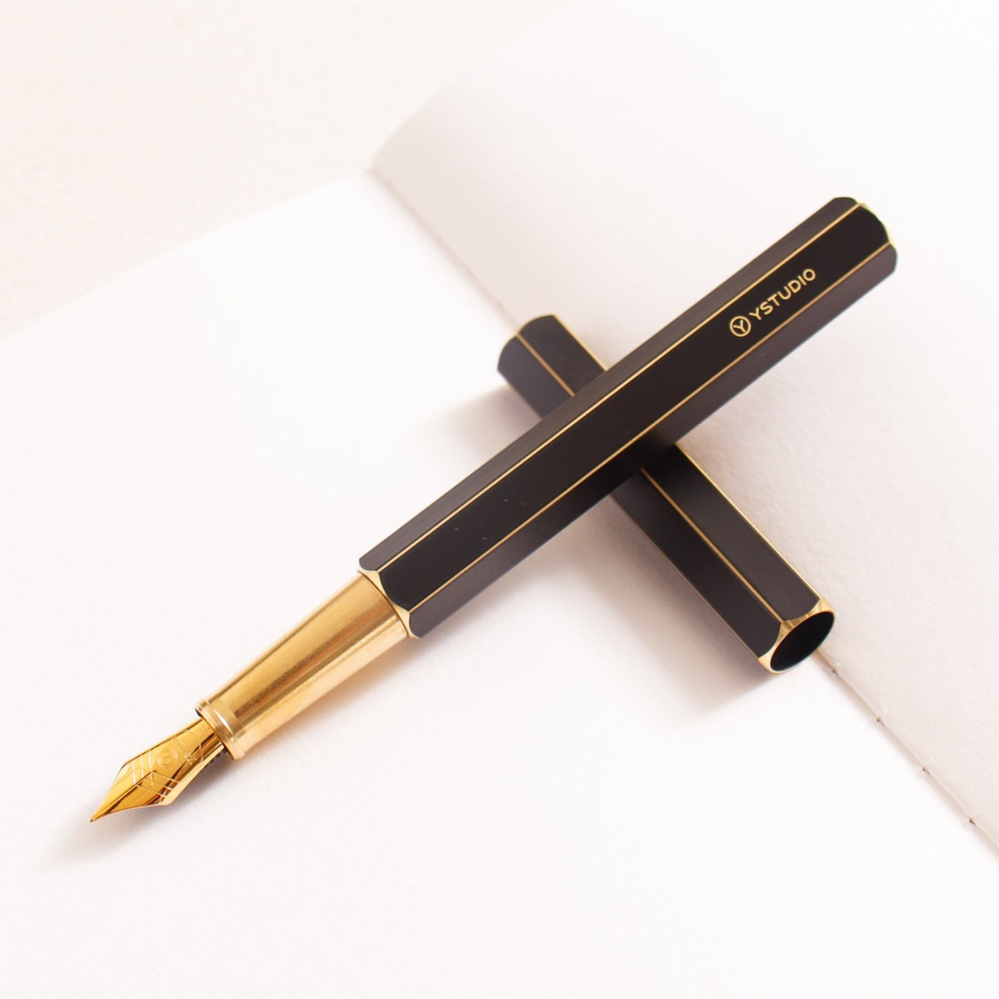 Ystudio Classic Revolve Black Fountain Pen