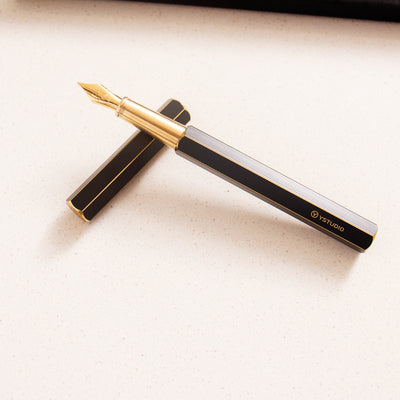 Ystudio Classic Revolve Black Fountain Pen
