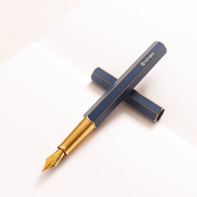 Ystudio Classic Revolve Blue Fountain Pen