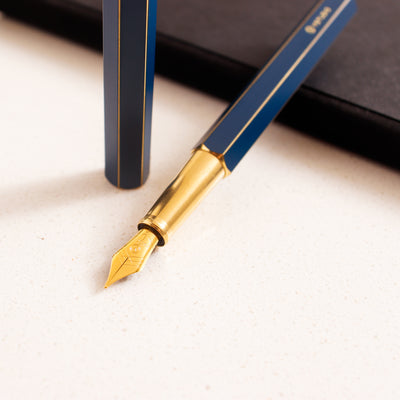 Ystudio Classic Revolve Blue Fountain Pen