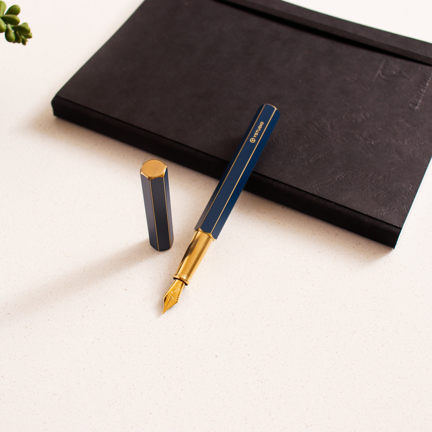 Ystudio Classic Revolve Blue Fountain Pen