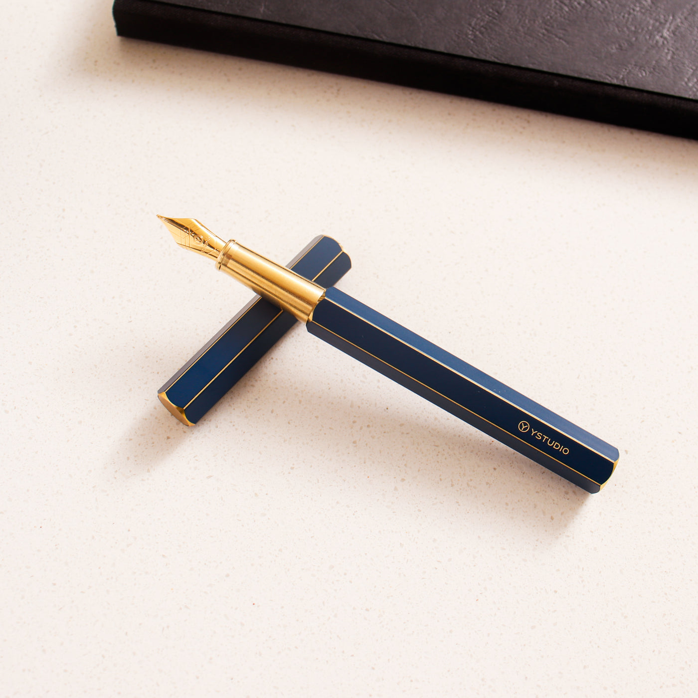 Ystudio Classic Revolve Blue Fountain Pen