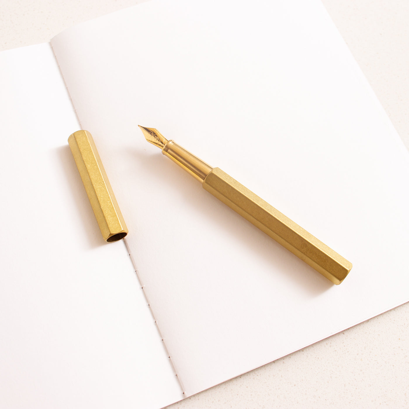 Ystudio Classic Revolve Brass Fountain Pen