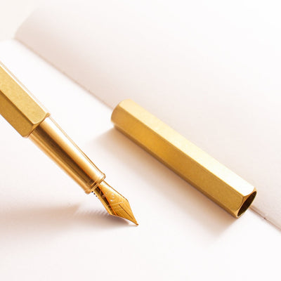 Ystudio Classic Revolve Brass Fountain Pen