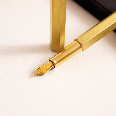 Ystudio Classic Revolve Brass Fountain Pen