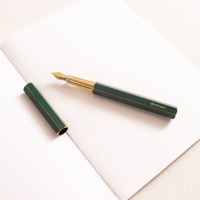 Ystudio Classic Revolve Green Fountain Pen