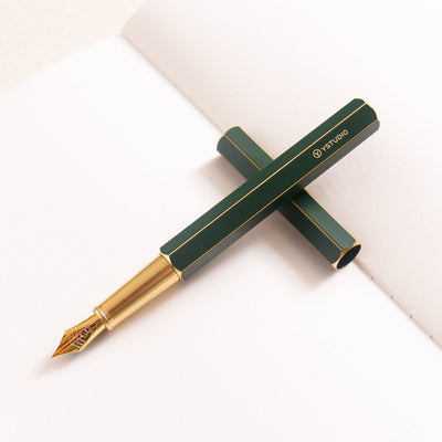 Ystudio Classic Revolve Green Fountain Pen