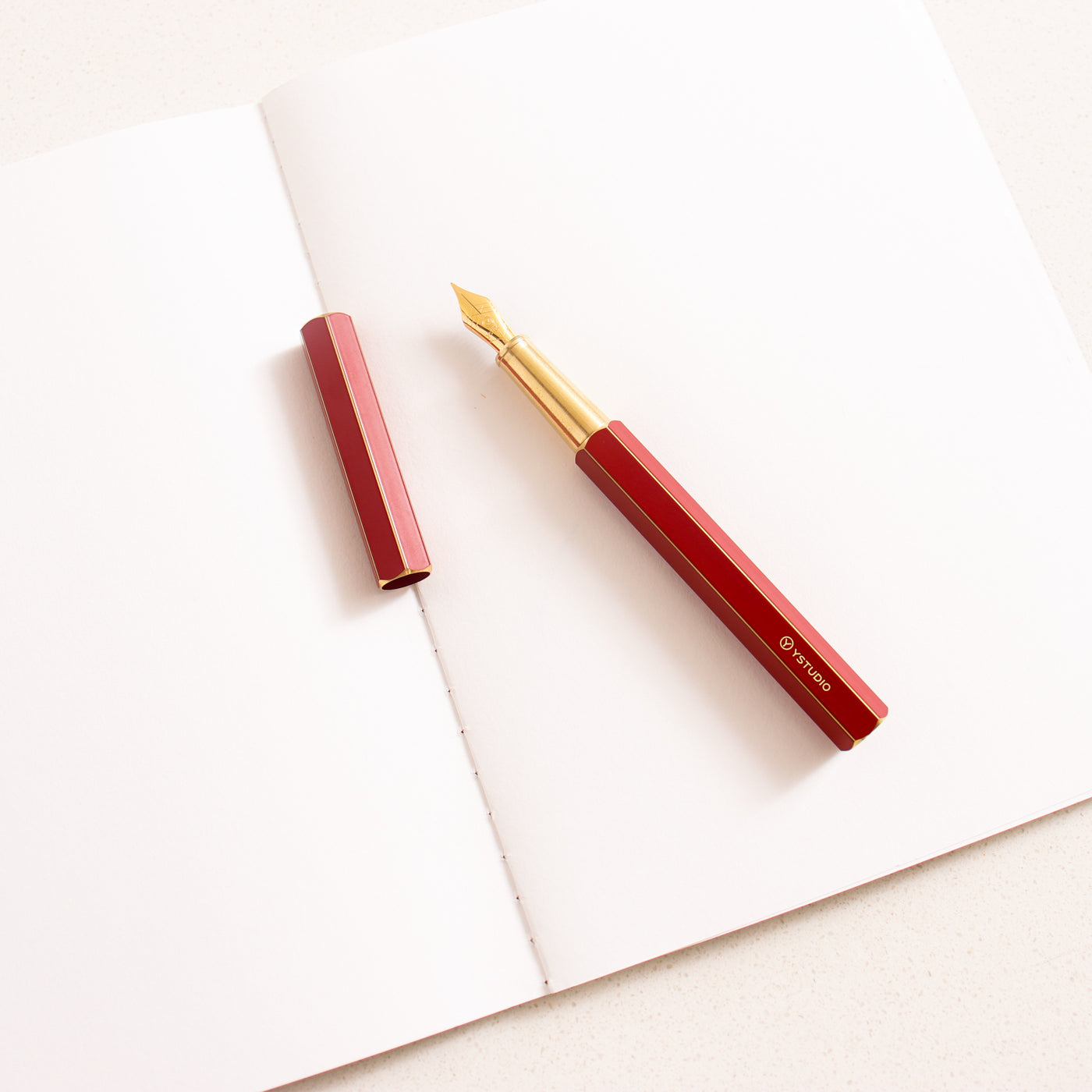 Ystudio Classic Revolve Red Fountain Pen