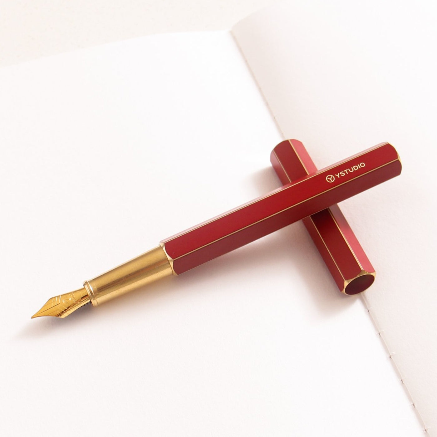 Ystudio Classic Revolve Red Fountain Pen