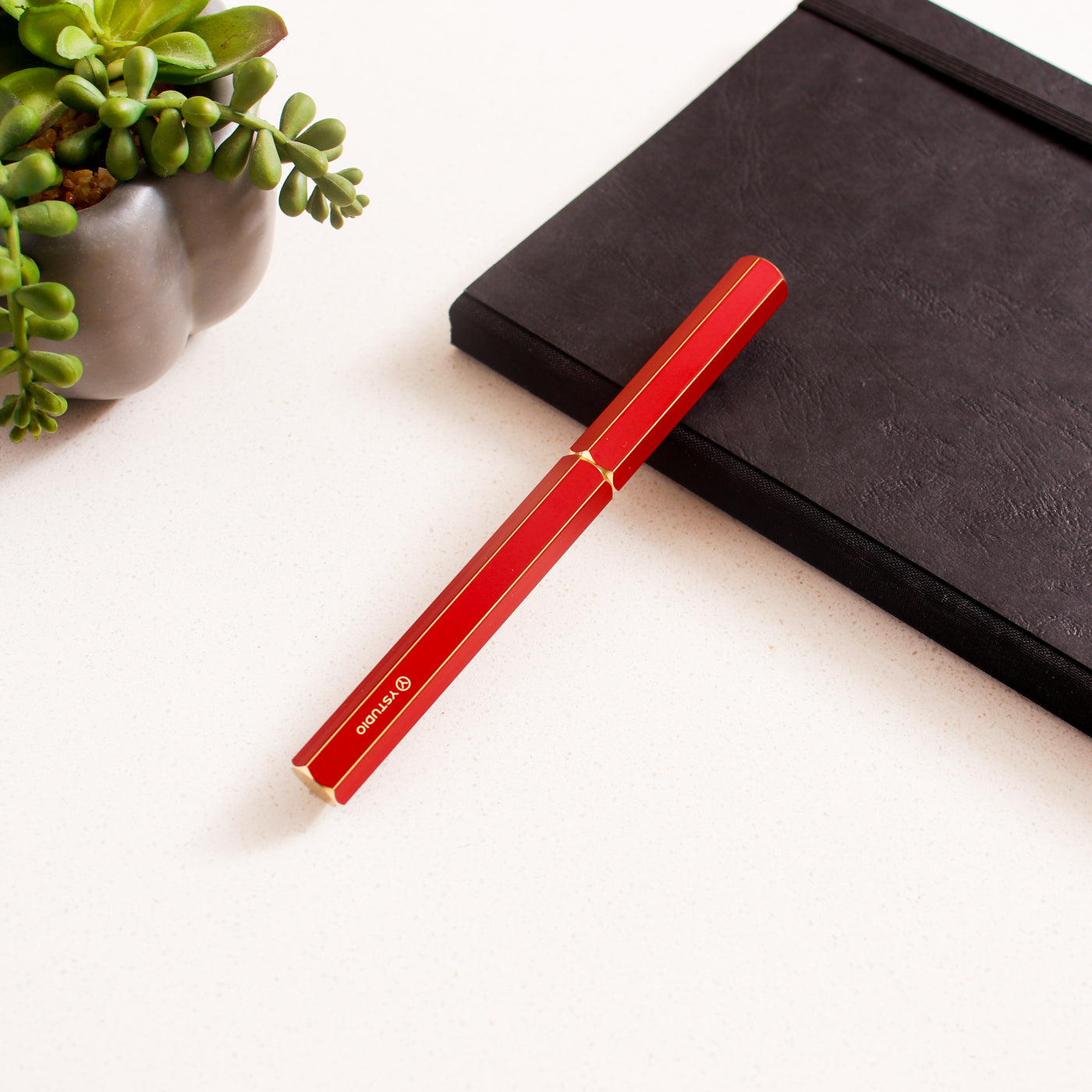 Ystudio Classic Revolve Red Fountain Pen