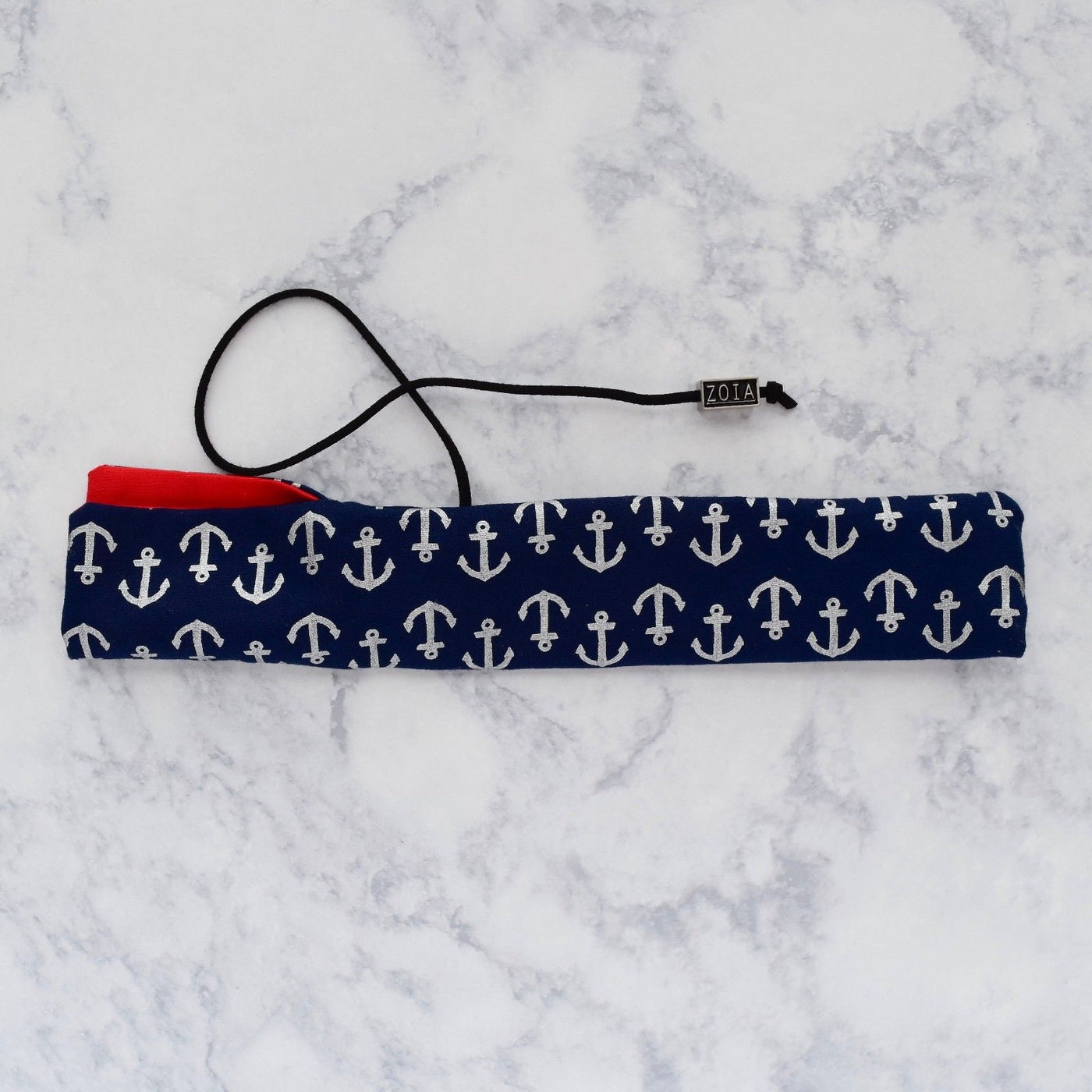 Zoia Blue Anchors with Red Interior Handmade Single One Pen Kimono Sleeve-Zoia-Truphae