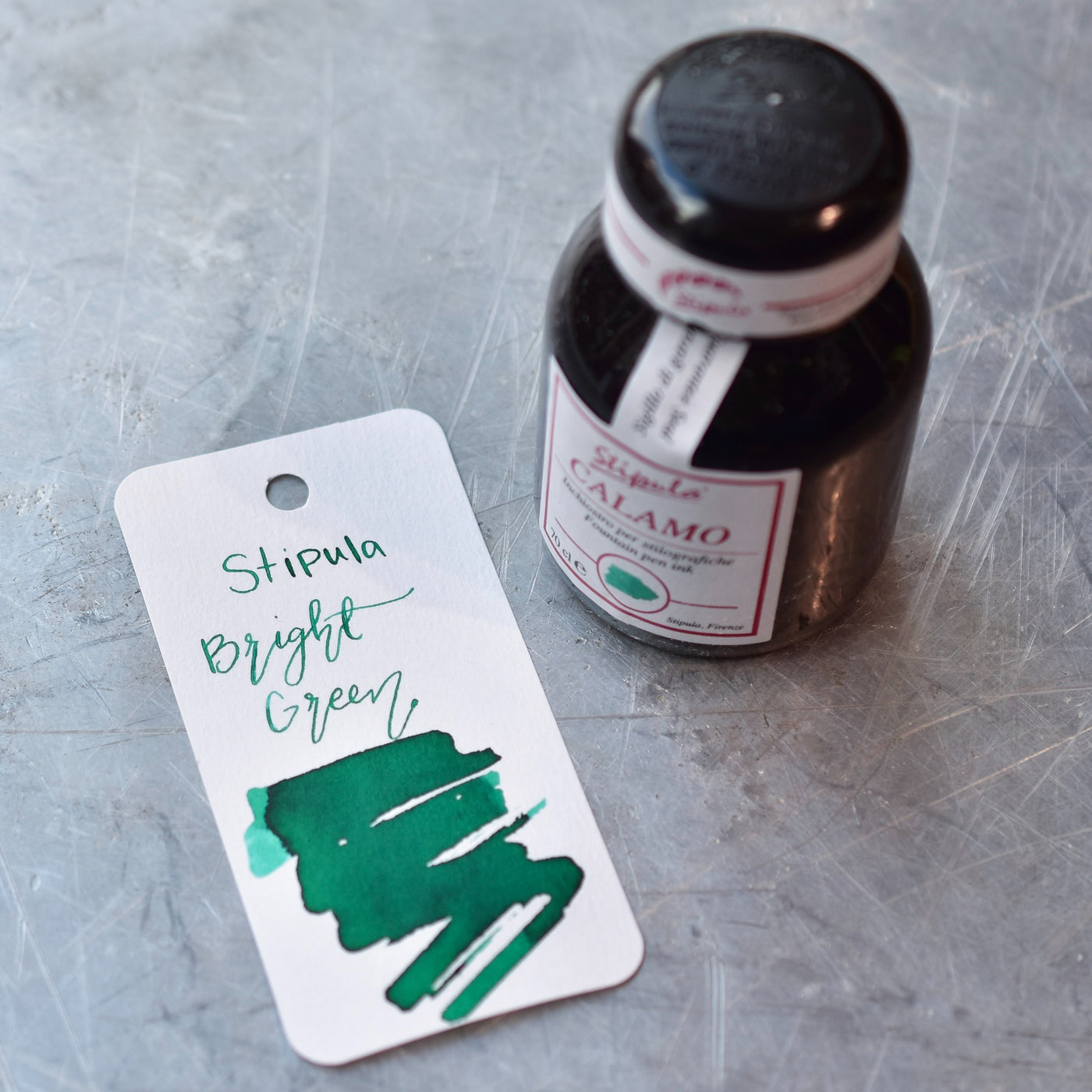 Stipula Calamo Bright Green Ink Bottle