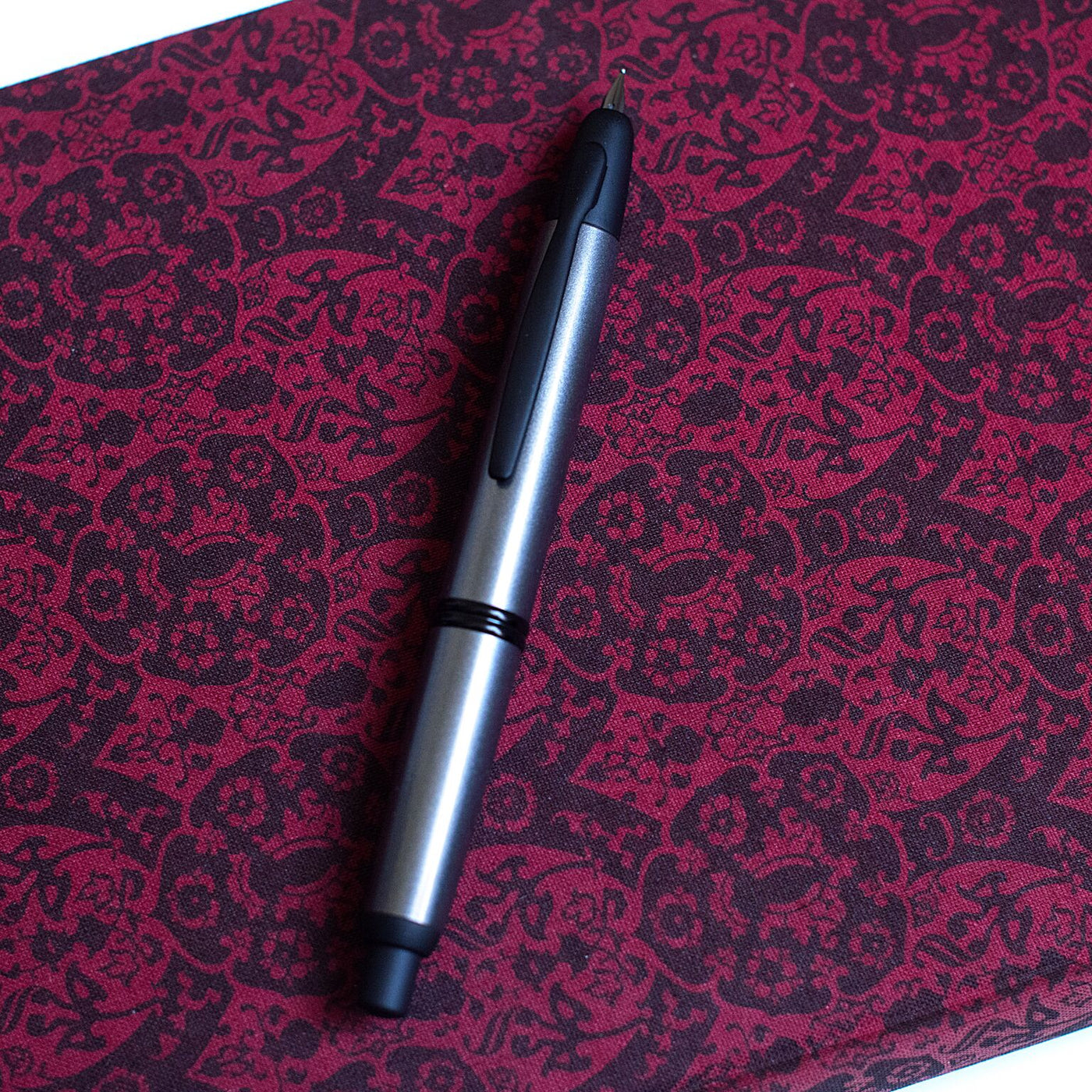 Pilot Namiki Vanishing Point Gun Metal Grey Black Trim Fountain Pen 18k Gold Nib-Pilot-Truphae