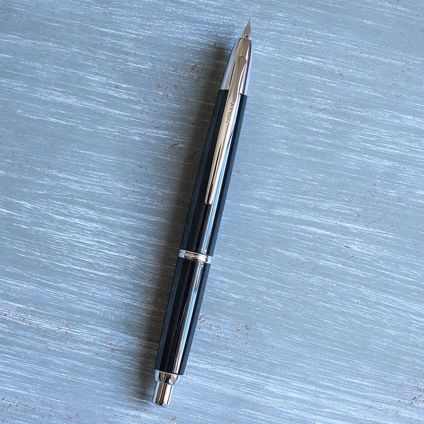 Pilot Namiki Vanishing Point Decimo Black & Rhodium Fountain Pen 18k Gold Nib-Pilot-Truphae