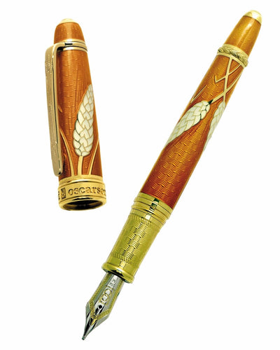 David Oscarson Limited Edition 88 Warm Amber Harvest Collection Fountain Pen-David Oscarson-Truphae