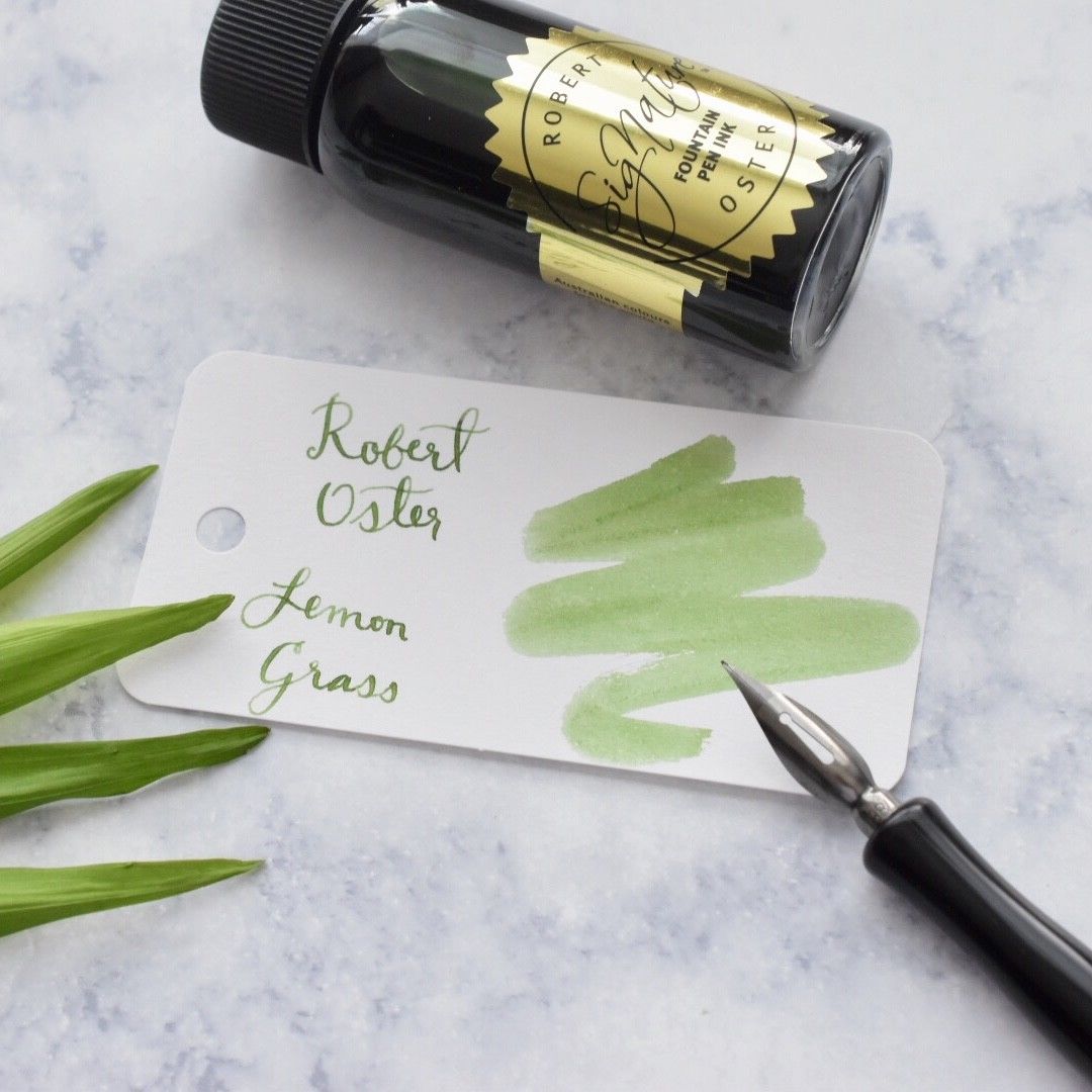 Robert Oster Lemon Grass Green 50ml Ink Bottle-Robert Oster-Truphae